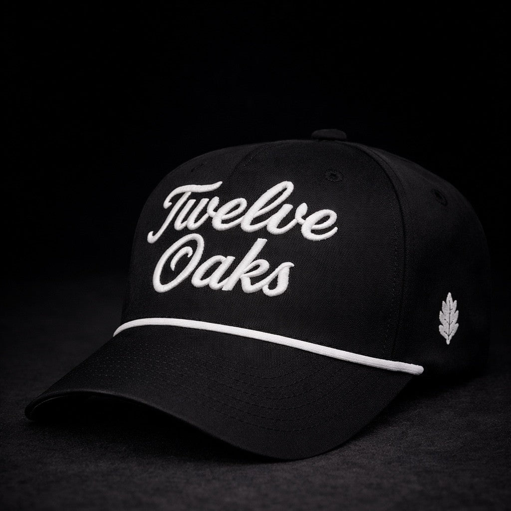 Legacy Collection Hat - White on Black